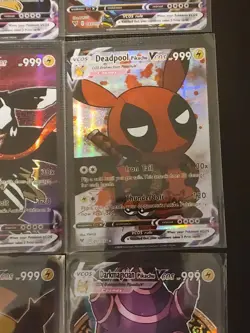 Pokemon Cosplay Poncho Pikachu Fan ART Holos 9 Cards Non Tcg Holofoil - Image 3