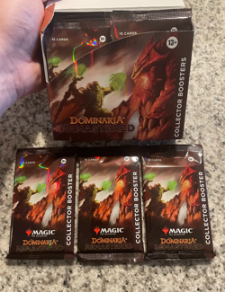 3x Dominaria Remastered Collector Booster Packs - MTG Magic the Gathering - Image 1