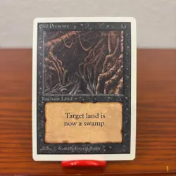 Vintage Magic the Gathering ~ MTG ~ Evil Presence ~ UNLIMITED ~ NM - Image 1