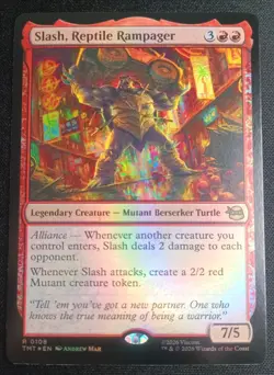 MTG TMNT - Slash, Reptile Rampager - Foil Rare - Image 1