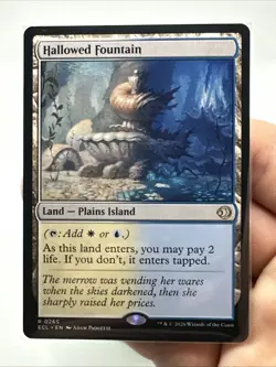 🔥 MTG - Hallowed Fountain - Lorwyn Eclipsed ECL Regular Rare #265 NM 🔥 - Image 2