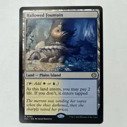 Magic the Gathering Lorwyn Eclipsed Hallowed Fountain #265 Near Mint - Image 2