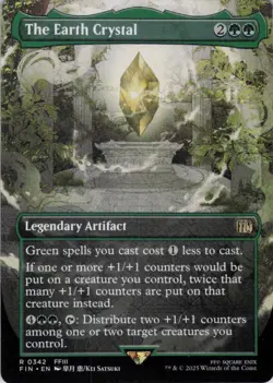 MTG The Earth Crystal (Borderless) (342) | NM | Final Fantasy {FIN} - Image 1