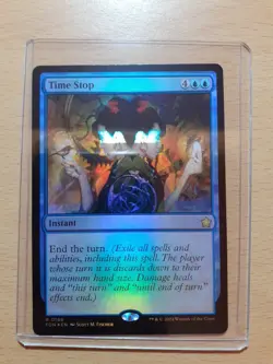 Time Stop Foil Rare, Foundations #166, MTG Magic The Gathering - Image 1