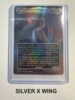 Rinoa. Angel Wing Borderless Foil x1, MTG, Commander: Final Fantasy , FIC, NM - Image 1