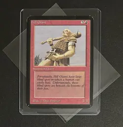 MtG ‘Hill Giant’ Alpha WotC 1993 common red creature light play VG - Image 1