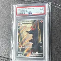 Pokemon TCG Charmeleon 169/165 Scarlet & Violet 151 Illustration Rare Holo PSA 9 - Image 1