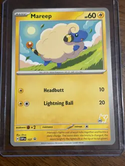 Pokemon TCG Mareep 107 Black Star Promo SVP - Image 1