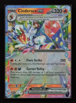 Cinderace ex 28/142 Double Rare Stellar Crown Pokemon Near Mint - Image 1