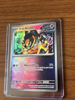 Pokemon Iron Boulder 046/131 Sv: Prismatic Evolutions Master Ball Pattern Holo - Image 3