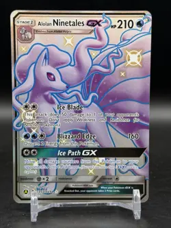 Alolan Ninetales GX SV53/SV94 Hidden Fates: Shiny Vault English Pokemon NM - Image 1