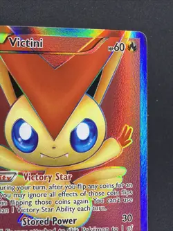 Pokemon TCG Victini 98/101 Noble Victories Full Art Holo Card LP - Image 3