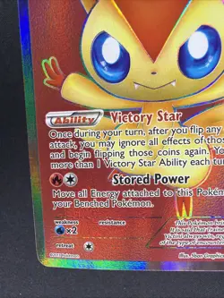 Pokemon TCG Victini 98/101 Noble Victories Full Art Holo Card LP - Image 5