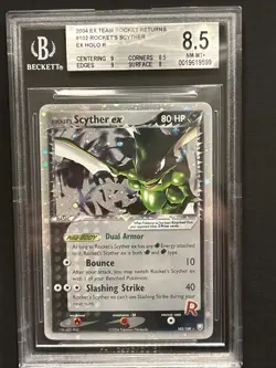 Rockets Scyther Ex Mint 8.5 BGS PSA POKEMON Vintage Holo Rocket Returns 102 - Image 1