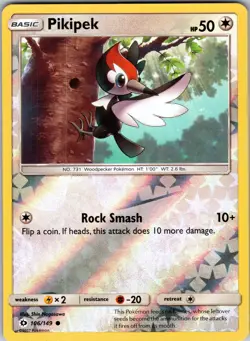 Pikipek 106/149 SM Base Set Pokemon TCG LP - Image 1