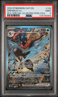 2024 Pokemon Greninja Ex Black Star #132 SFA Special Illustration - PSA 9 - Image 1