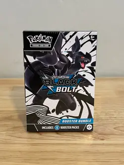 Pokemon Scarlet & Violet Black Bolt Booster Bundle 6 Packs English Sealed - Image 1