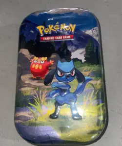 POKEMON MEGA EVOLUTION ASCENDED HEROES MINI TIN Riolu Darumaka New - Image 1