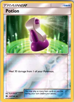 Potion 127/149 SM Base Set Pokemon TCG NM Reverse Holo - Image 1