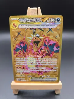 Charizard ex 228/197 Gold Obsidian Flames Holo Full Art Pokemon TCG - Image 1