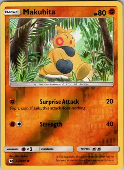 Makuhita 67/149 SM Base Set Pokemon TCG LP-NM - Image 1