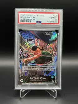 One piece Roronoa Zoro Alt Art Leader OP12-020 Legacy of The Master PSA 10 - Image 1