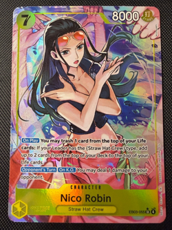 One Piece TCG Nico Robin SR Alt Art AA EB03-055 Heroines edition English NM - Image 1