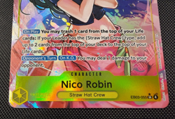 One Piece TCG Nico Robin SR Alt Art AA EB03-055 Heroines edition English NM - Image 2