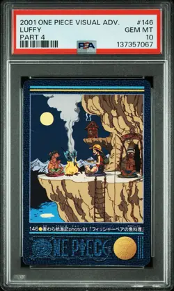 Lot Of 2 2001 One Piece Visual Adventure PSA 10 Luffy And Straw Hat Crew Part 4 - Image 1