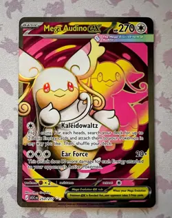 Mega Audino EX Ultra Rare & Double Rare 2 Card Lot Pokemon TCG Ascended Heroes - Image 3