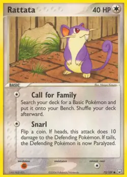 Rattata 72/109 Team Rocket Returns Pokemon Card - NM - Image 1