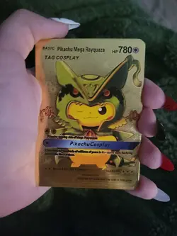 Pokemon Pikachu Cosplay Gold Foil Collectible Card Set Of 7 - Image 4