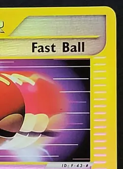 Fast Ball 124/144 Pokemon TCG Skyridge Set Card Reverse Holo E Series E Reader - Image 5