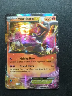 Pokemon Houndooom EX 21/162 XY Breakthrough Ultra Rare Holo TCG Card - Image 1