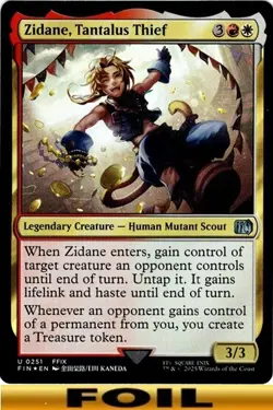 Zidane, Tantalus Thief ** FOIL ** Final Fantasy - CUC NM MTG - Image 1