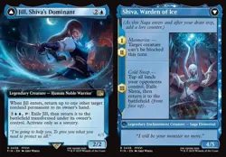 Jill, Shiva's Dominant // Shiva, Warden of Ice (#438) - Extended Art FIN NM MTG - Image 1