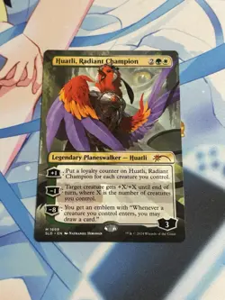 MTG Magic The Gathering SLD Secret Lair Borderless Huatli Radiant Champion - NM - Image 1