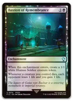 Bastion of Remembrance (Surge Foil) #274 (NM) Final Fantasy FIC Magic MTG - Image 1