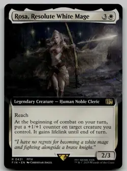 Rosa, Resolute White Mage (Extended Art) R FINAL FANTASY 431 NM - Image 1