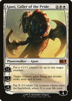 Ajani, Caller of the Pride Magic 2014 LP MTG - Image 1
