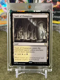 Vault of Champions #436 RARE DUAL LAND Commander Masters CMM Magic MTG - Image 1