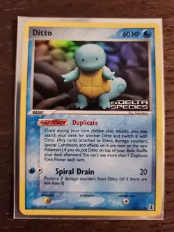 Pokemon TCG Ditto EX Delta Species Card 64/113 Reverse Holo Stamped NM - Image 1