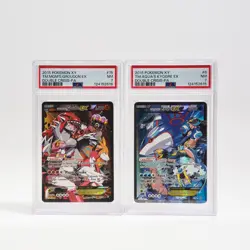 2004 Pokemon Double Crisis Team Magma Groudon EX & Team Aqua Kyogre EX - Image 1