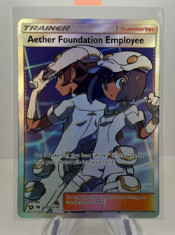 Aether Foundation Employee Full Art Hidden Fates SV81/SV94 NM - Mint Pokemon - Image 1