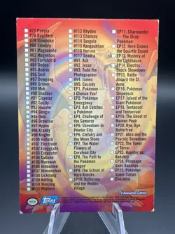 Topps Pokemon TV Animation Edition Series 2 Holo Foil Checklist (Crease) - Image 2