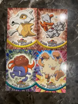 Pokemon Topps Tv Serise 2 Cards Cubone Marowak Gloom & Primeape 2000 Vintage NM - Image 1