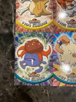 Pokemon Topps Tv Serise 2 Cards Cubone Marowak Gloom & Primeape 2000 Vintage NM - Image 4