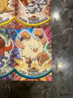 Pokemon Topps Tv Serise 2 Cards Cubone Marowak Gloom & Primeape 2000 Vintage NM - Image 5