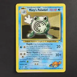 Misty's Poliwhirl 53/132 Gym Heroes Pokemon TCG VG Condition - Image 1