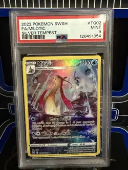 2022 Pokemon Sword & Shield Silver Tempest #TG02 Fa/Milotic PSA 9 - Image 1